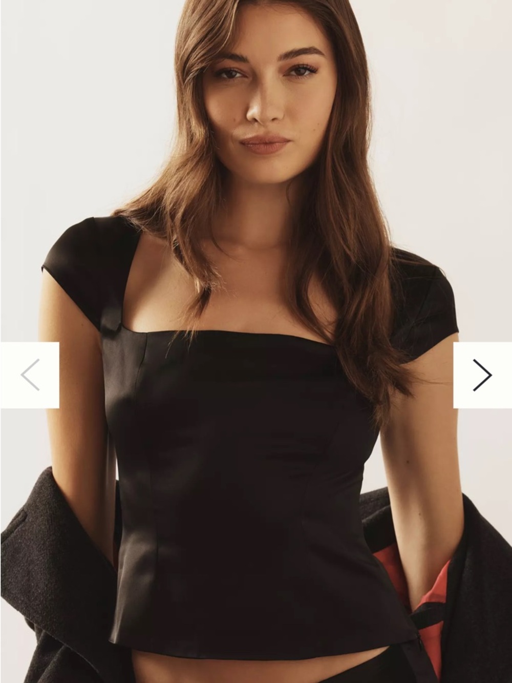 Reformation Cora Satin Top